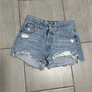 Levi’s 501 Distressed Denim Women Shorts